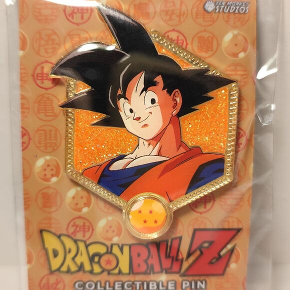 Dragon Ball Z Son Goku Enamel Pins Lot Of 5 Official Collectible Badges Set - Picture 6 of 7